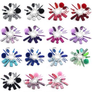 12 pics selfdefense keychain set